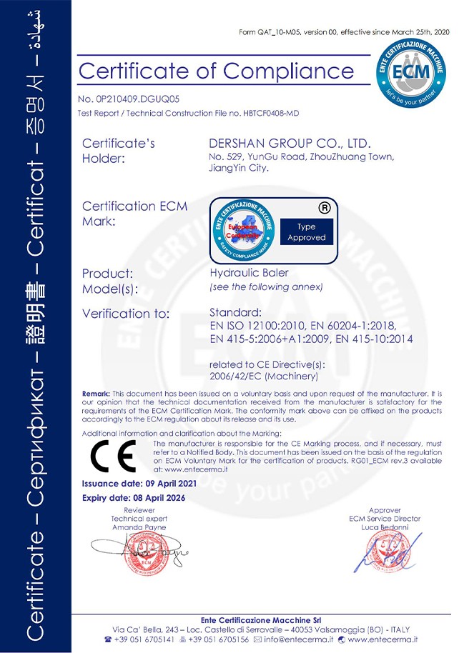 CE Certificate