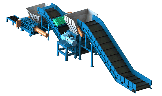 Aluminium Scrap Shredder Baler