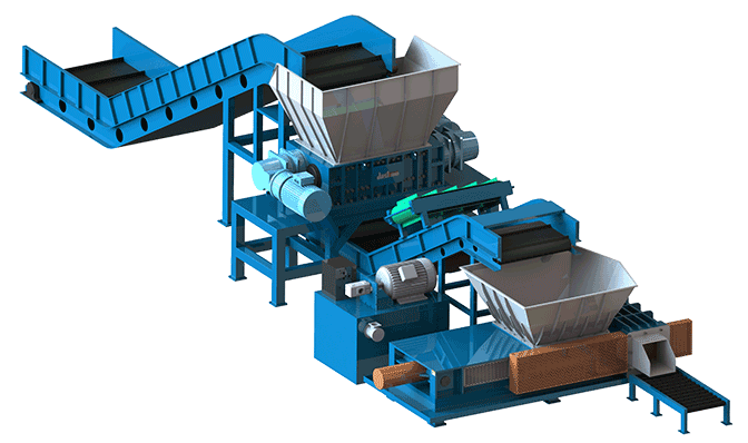 Aluminium Scrap Shredder Baler