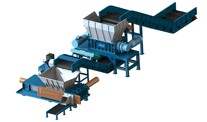 Aluminium Scrap Shredder Baler