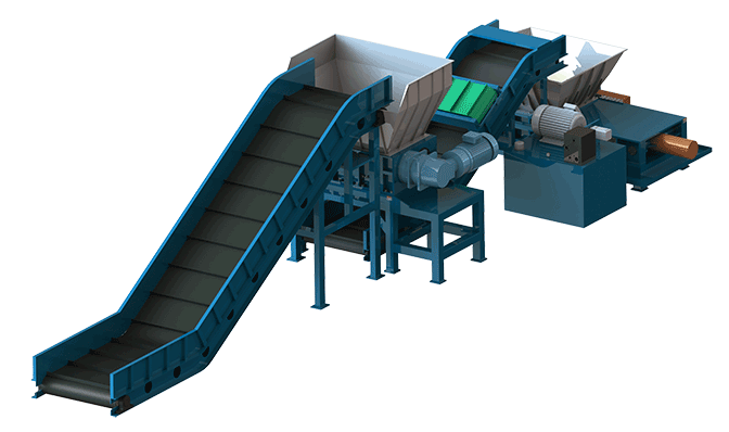 Aluminium Scrap Shredder Baler