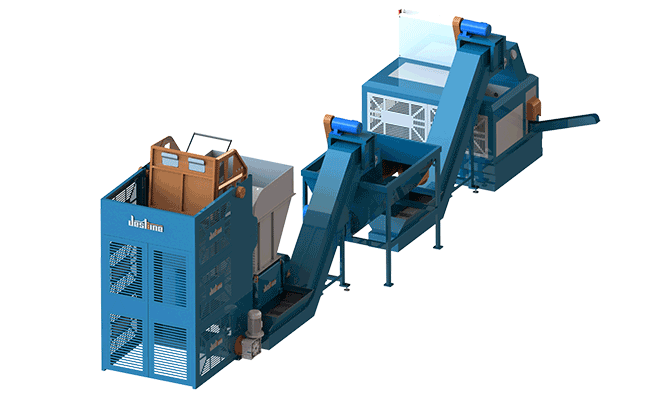 Lifting Flipping Shredder Briquetter