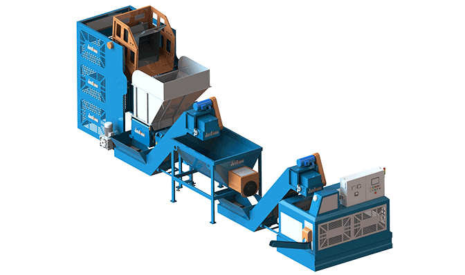 Lifting Flipping Shredder Briquetter