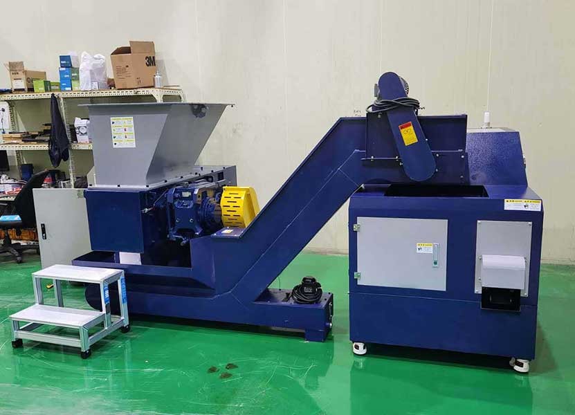 100kg/Hour Output Aluminium Shavings Shredding Bri...