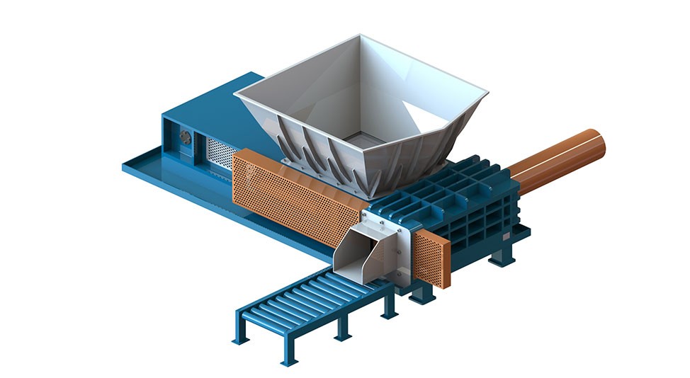  Hopper Type Shear Baler