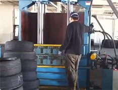 DVT Waste Tire Baling Machine