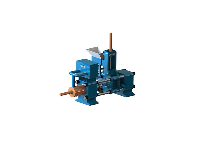 What briquette weight can the Metal Briquetting press make?