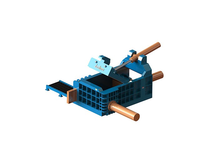 What grade of steel does the Metal Scrap Baler use on the baler?