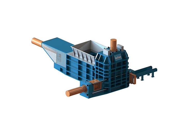 What bale size does the Metal Scrap Baler produce?