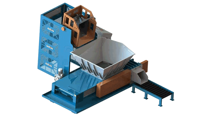 Auto Metal Chips Lift Flipping Baler