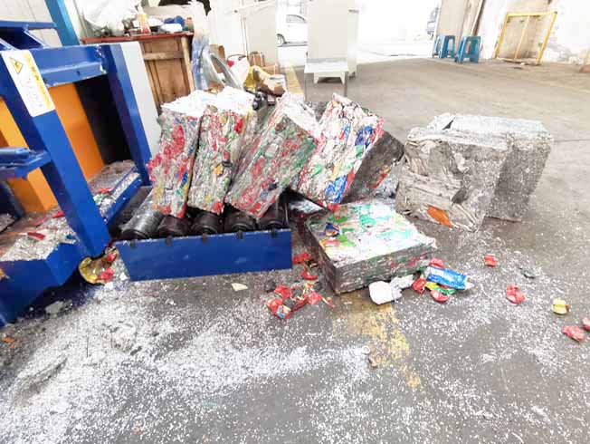 Aluminum Can Baler Press