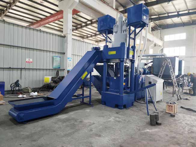 Vertical Briquetting Press Machine For Brass Chips