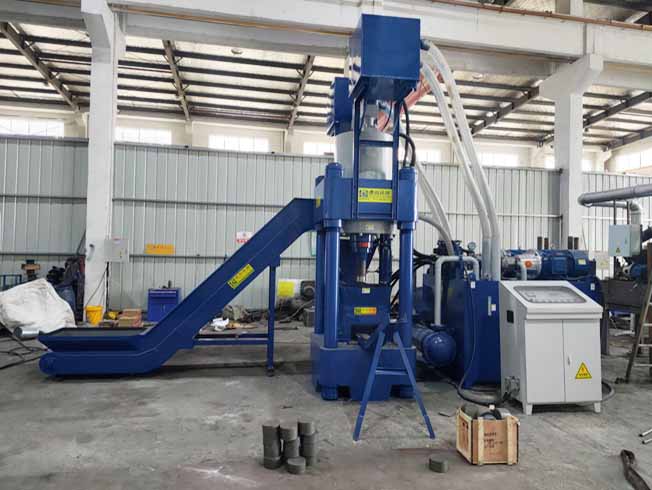 Vertical Briquetting Press Machine For Brass Chips