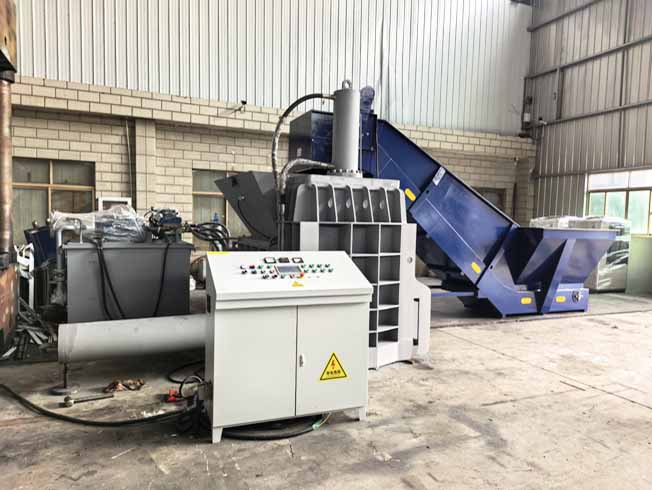 Triple Compression Scrap Metal Baling Press