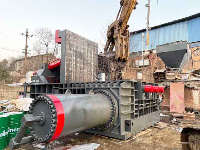 Heavy Duty Steel Wire Scrap Baler