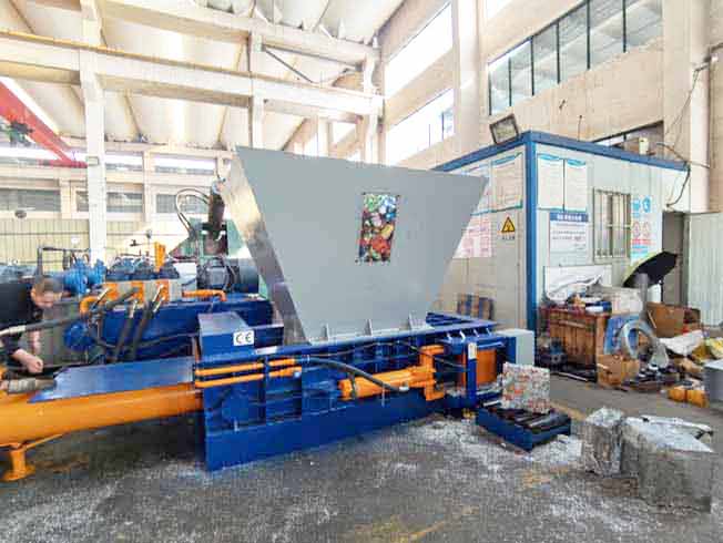 Waste Aluminum And Tin Can Pressing Baler Machine
