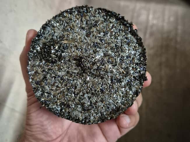 Metal Chip Shredder And Compactor Machine