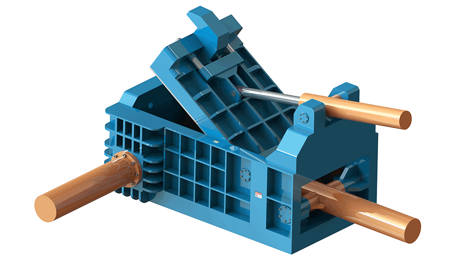 Side Push-Out Metal Scrap Baler