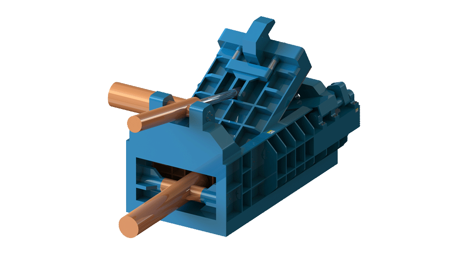 Side Turn-Out Scrap Metal Baler