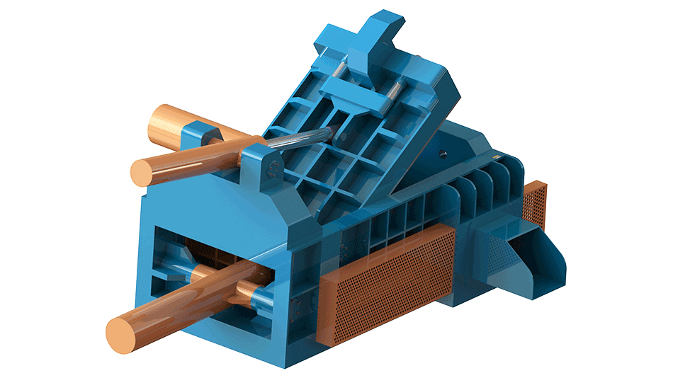 Side Push-Out Metal Scrap Baler