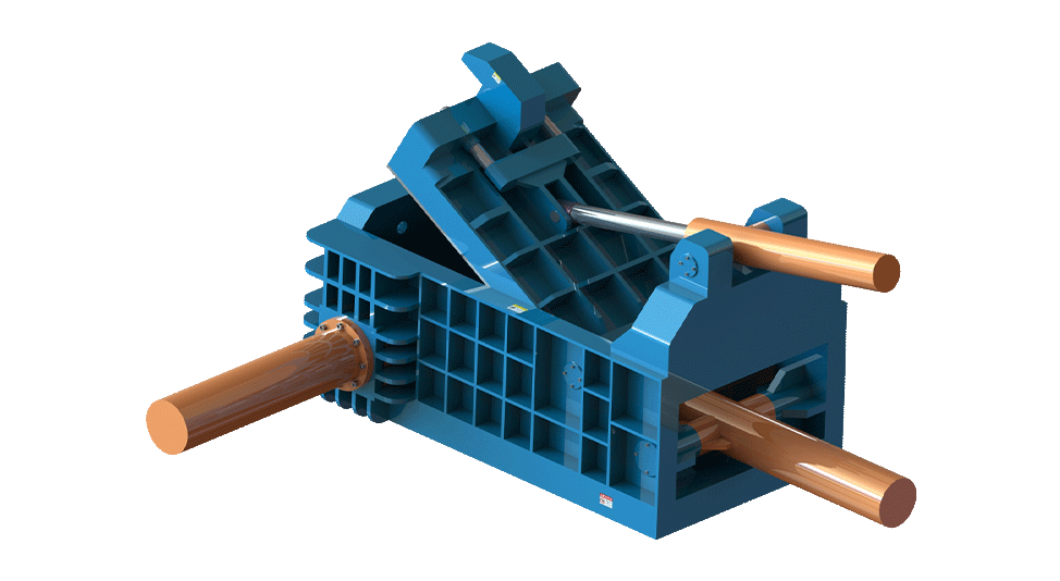 Side Turn-Out Scrap Metal Baler