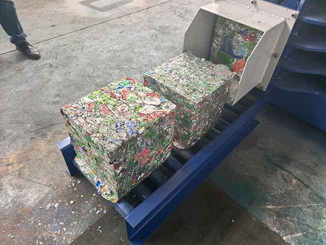 Triple Rams Compress Shear Baler