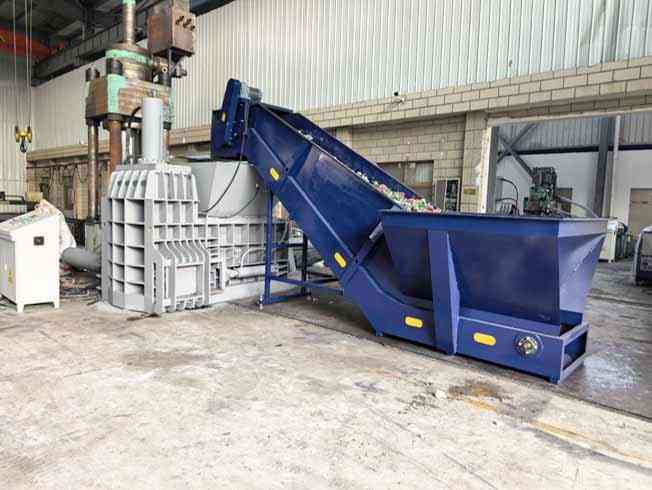 Triple Compression Scrap Metal Baling Press
