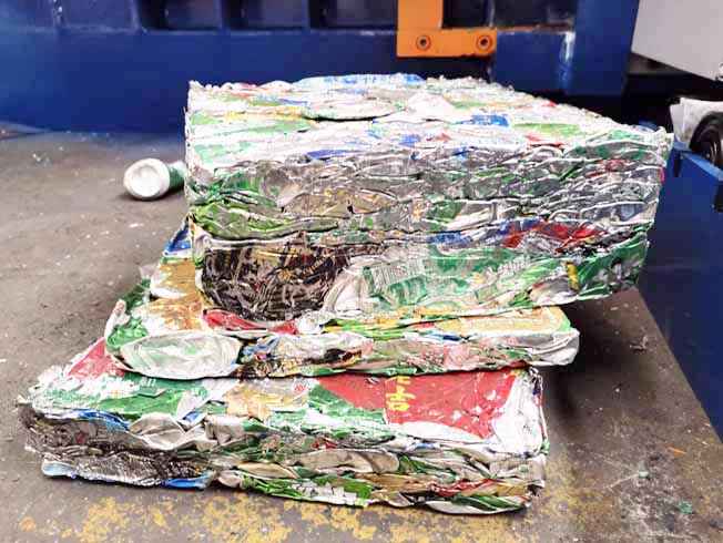 Small Scale Aluminum Scrap Baler
