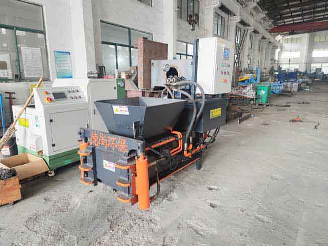 Compacting Scrap Wire baling machine