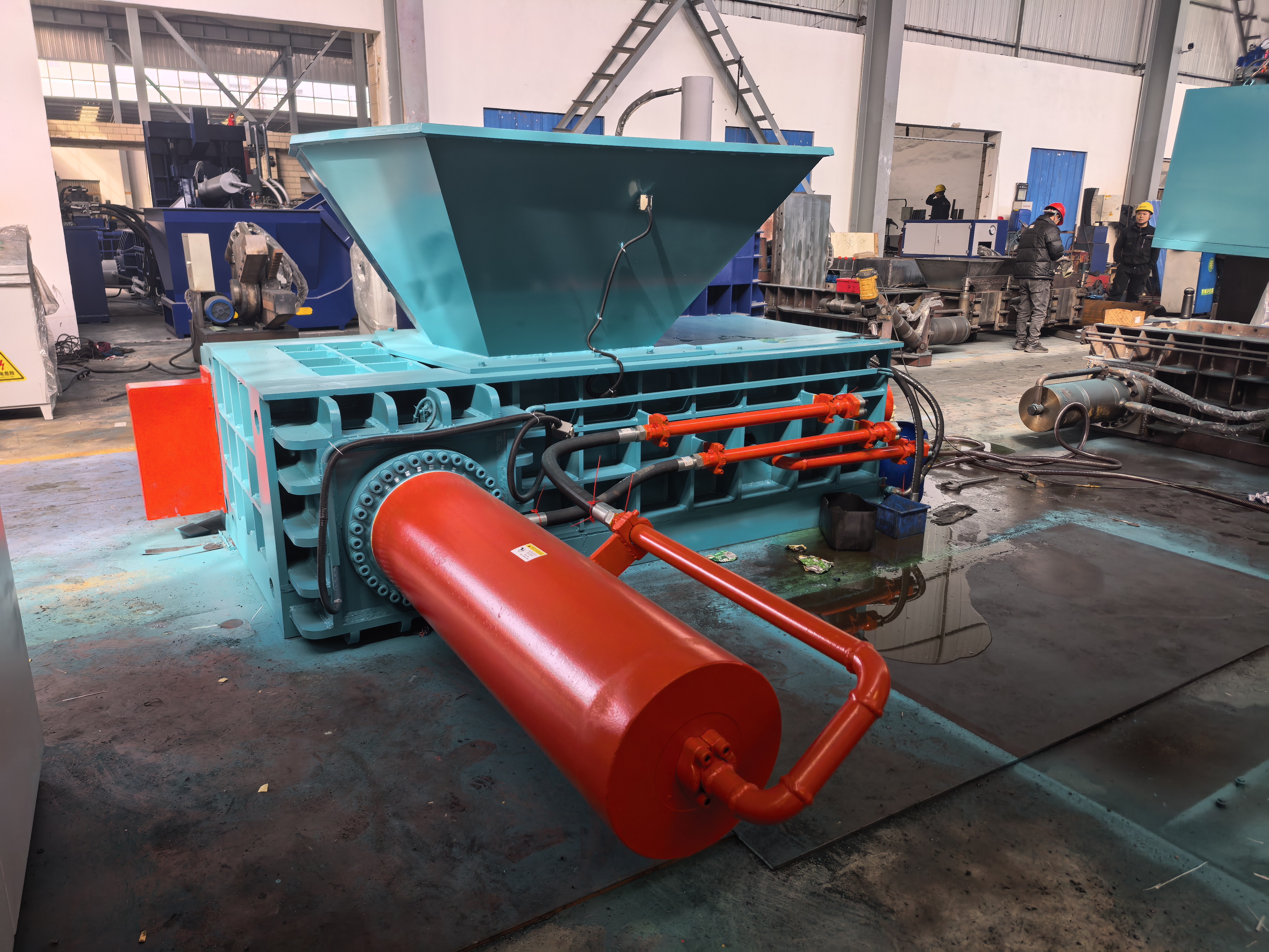 Steel Metal Scrap Pressing Baler Machine